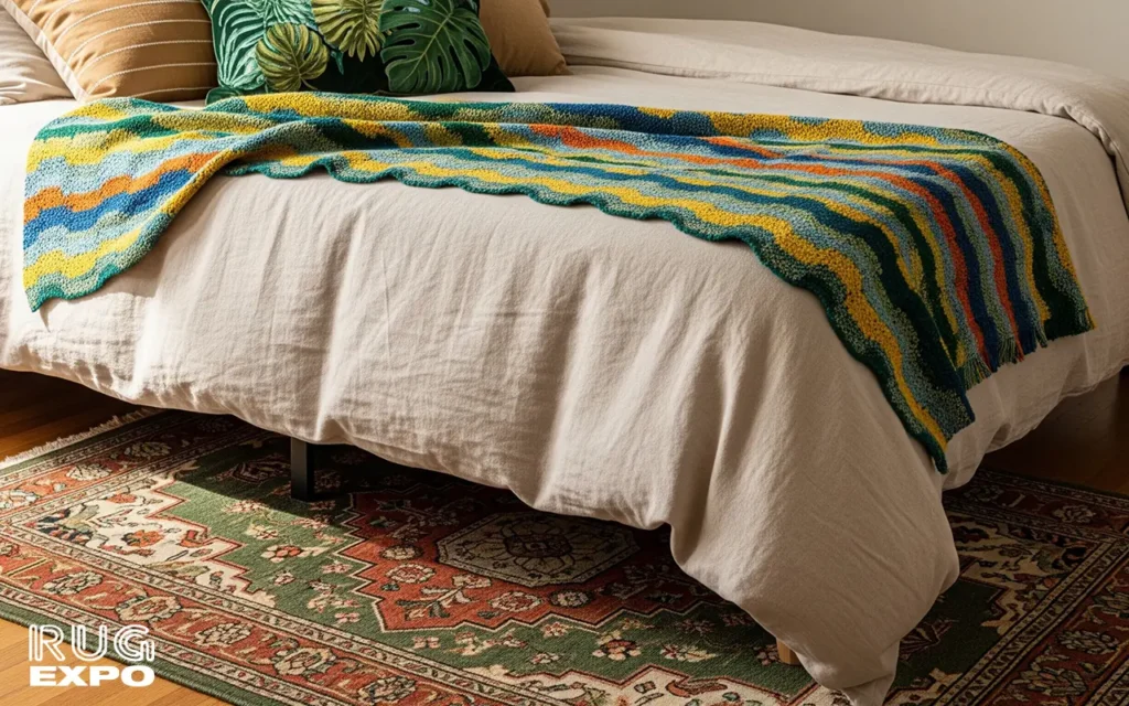 bedroom rug placement​