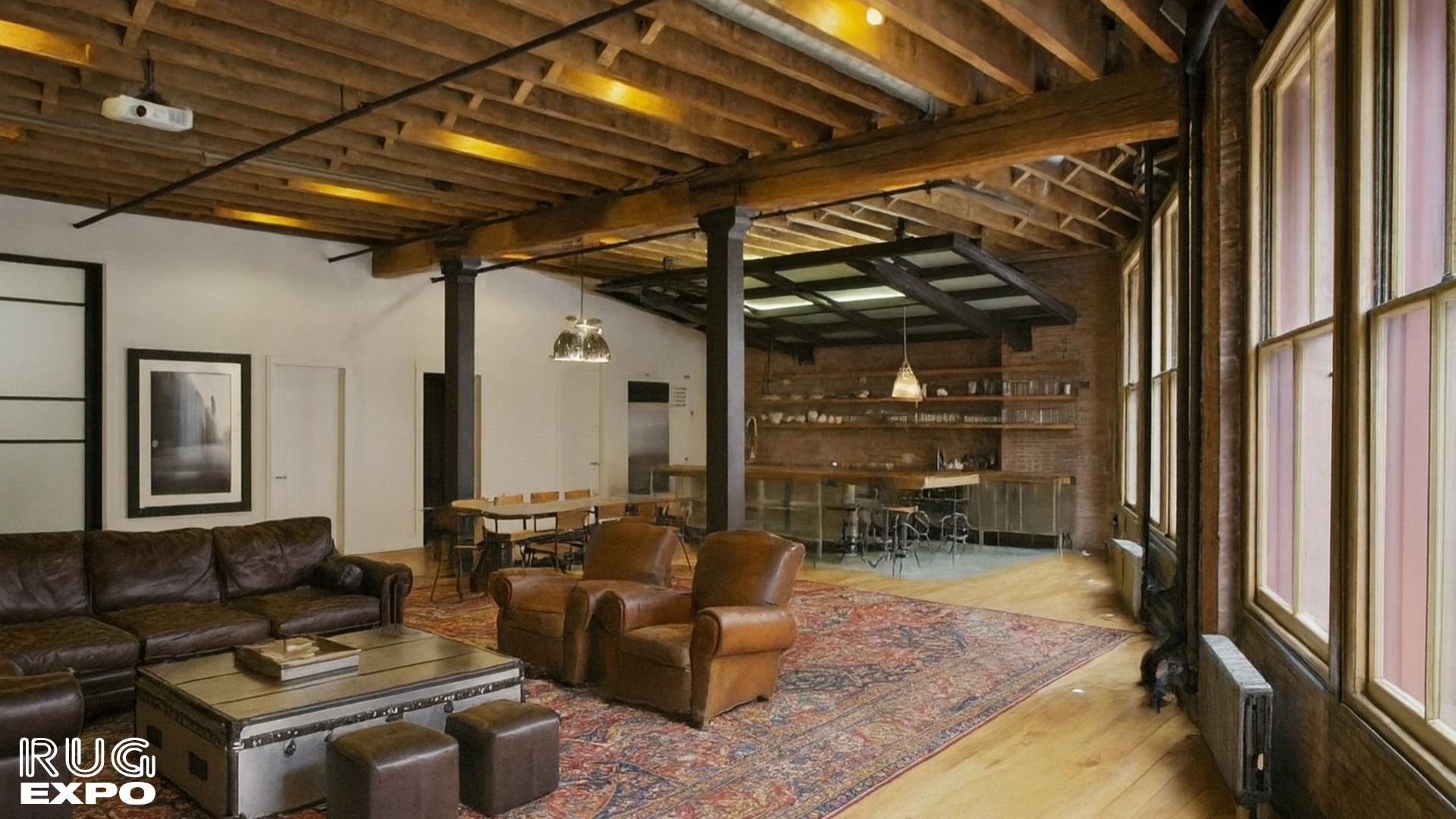 Oriental Rugs with Industrial Interiors