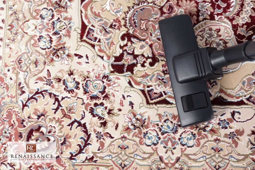 Clean Rug with Vacuum