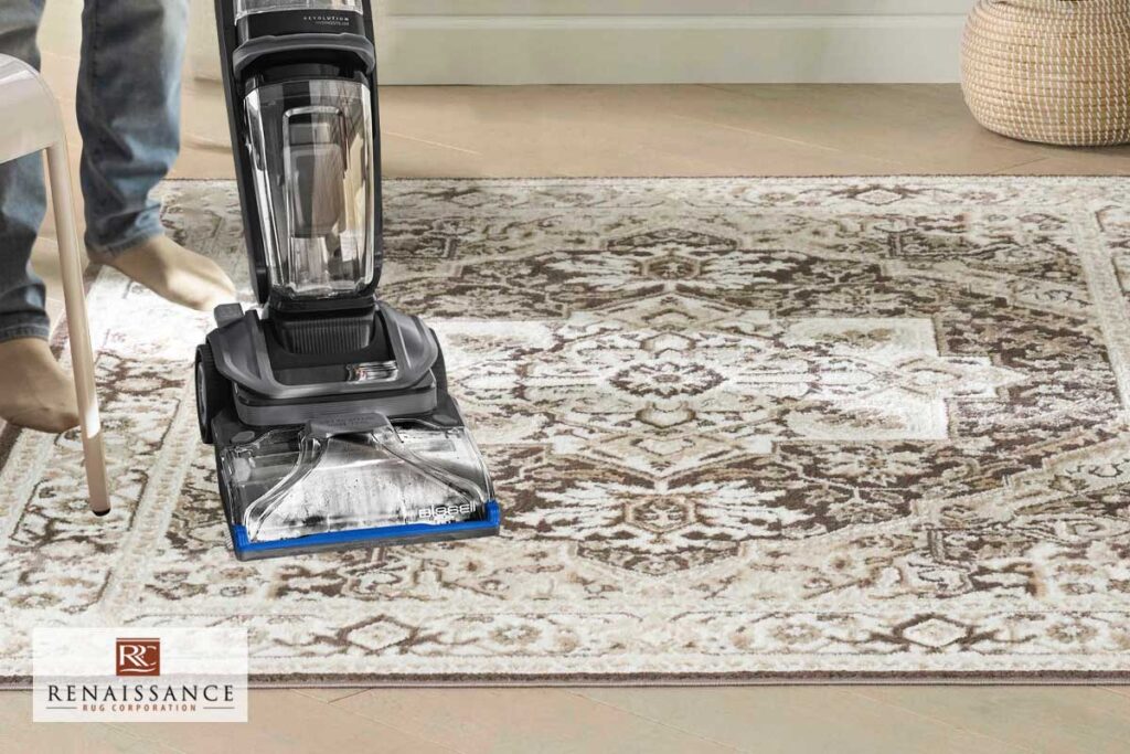 clean a rug with a steam cleaner